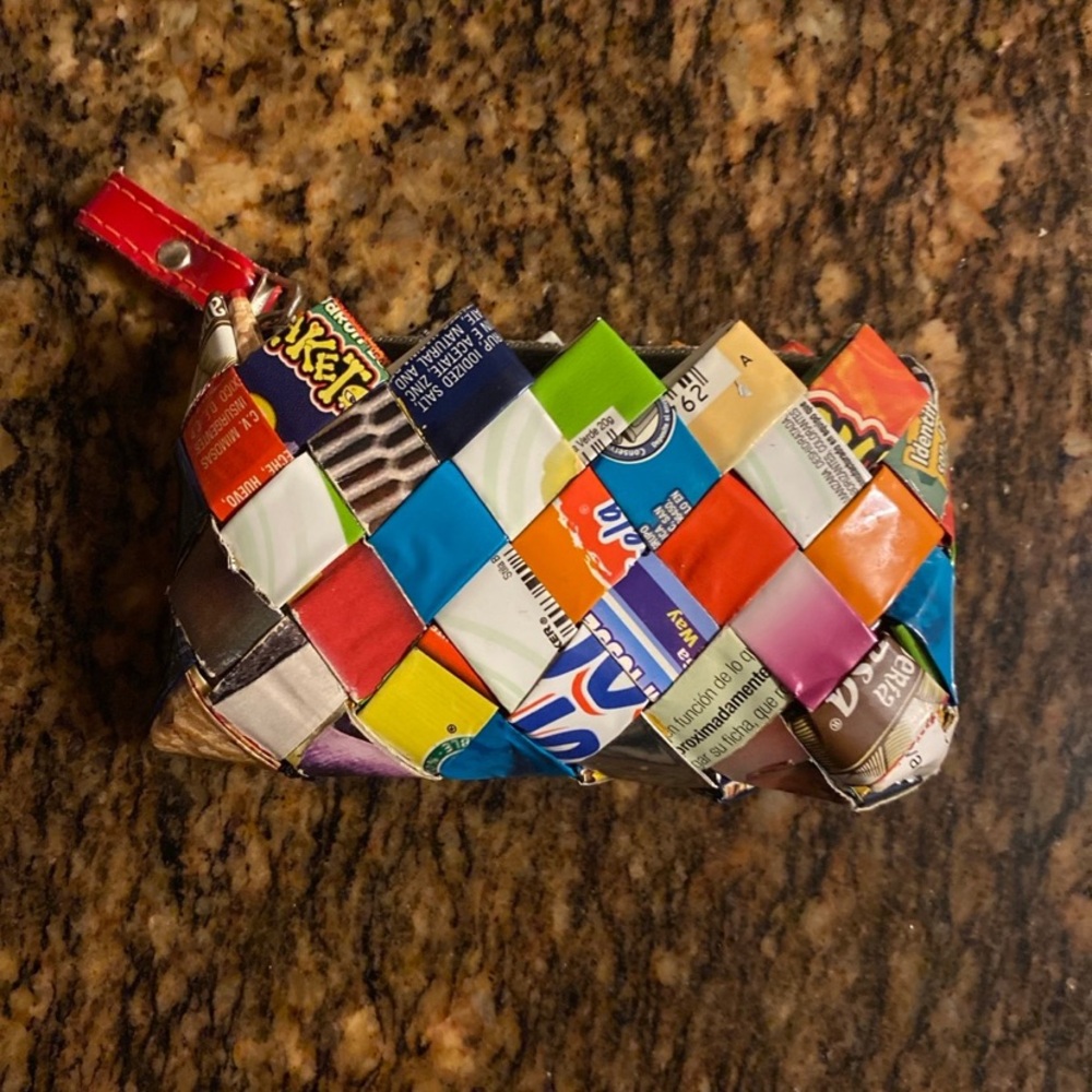 Nahui Ollin Multicolor Woven Pouch